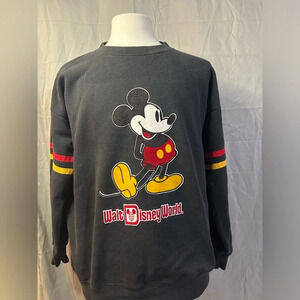 VINTAGE 90s Disney Mickey Mouse Crewneck Sweater sz 2XL Mens Adult MadeinUSA